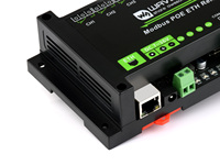 Module de relais Ethernet 8 canaux (B) avec isolation PoE, entrée numérique Modbus RTU/TCP, compatible Waveshare