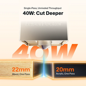 Graveur et découpeur laser à diode LaserPecker LX2 20W, machine de marquage et de découpe de bureau encastrée, pack standard - Product Image 3