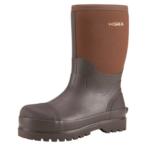 HISEA Bottes de pluie pour hommes Bottes de travail imperméables Bottes en <span class=keywords><strong>caoutchouc</strong></span> isolées - Product Image 2
