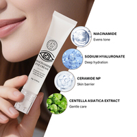 Crème Contour des Yeux Anti-Rides au Niacinamide Marque Blanche – Hydratation Profonde, Confort de la Barrière Cutanée Délicate, Unifie le Teint et Raffermit la Zone des Yeux