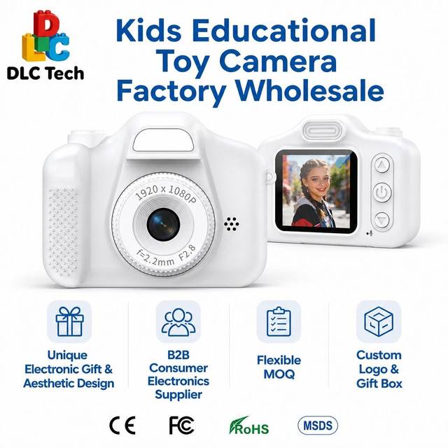 DLC Micro Digital Camera M2 Retro Fingertip Recorder 1.3 Inch LCD Portable Pendant Toy Camera Wholesale From Factory Direct