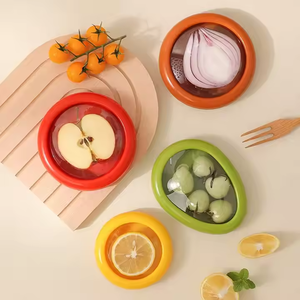 Contenants de stockage réutilisables pour fruits et légumes, boîte à citrons, support à tomates, protège-aliments en silicone - Product Image 6