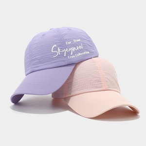 Nouvelle casquette <span class=keywords><strong>de</strong></span> baseball à séchage rapide à carreaux en PVC, 6 panneaux, légère, broderie <span class=keywords><strong>de</strong></span> lettres anglaises, style vintage, sportive, unisexe, chapeau <span class=keywords><strong>de</strong></span> soleil d'extérieur - Product Image 4