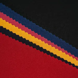 Popular factory polyester spandex dyed colorful scuba crepe fabric for garments