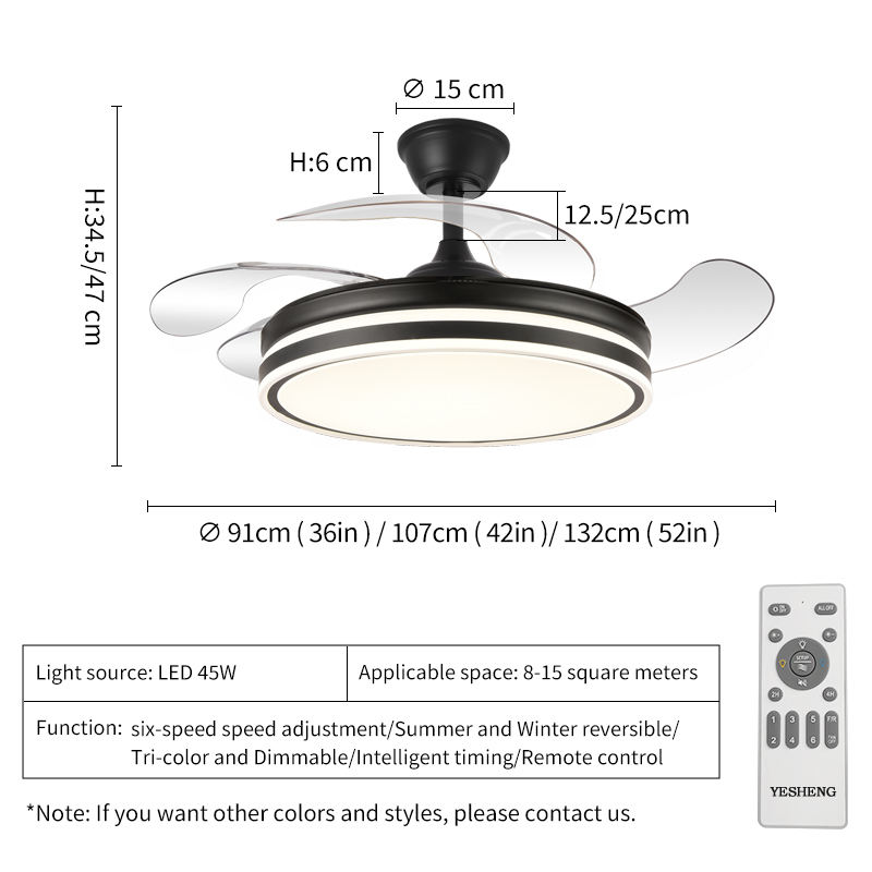 42 pulgadas, color negro