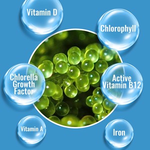 Comprimés de chlorelle OEM ODM avec chlorelle et lutéine pour soutenir la digestion et la détoxification, comprimés d'alpha-carotène - Product Image 4