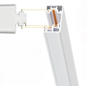 Sistema de luz de pista de aluminio con imán blanco moderno de 3 cables Fuente de luz LED montada en superficie Diseño personalizado antideslumbrante ajustable - Product Image 5