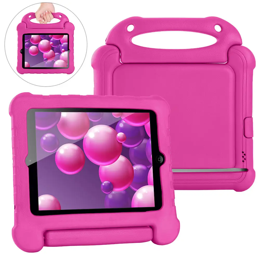 Funda de goma EVA para iPad 2/3/4, carcasa a prueba de golpes con mango, para niños, 10,2