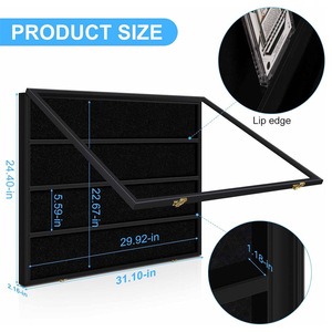 Vitrine Acrylique 6 Emplacements Pour Cartes Gradées PSA – Cadre Vertical 23,9 X 21,8 Cm