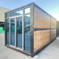 Maison Modulaire Préfabriquée Mobile de 20 et 40 pieds, Conteneur en Acier, Maison Portable, Bureau Pliable de Luxe, Chambre Temporaire Moderne