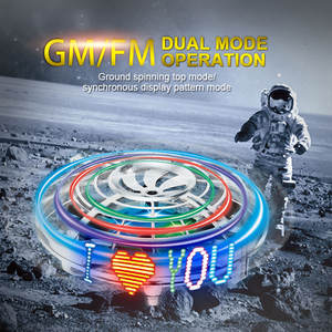 2020 RC infrarrojos OVNI girando luz LED cercanas de control remoto Mini rc Drone Quadcopter juguete de regalo - Product Image 6