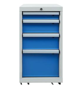 Heavy Duty Metal Storage Cabinet with Keyed Locking System and Wheels for <b>Tool</b> Organization in Workshop and Garage - Product Image 4