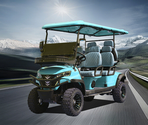 Voiturette <span class=keywords><strong>de</strong></span> golf électrique tout-terrain Club Car 6 places, moteur AC 3,5 kW, batterie au lithium, à <span class=keywords><strong>vendre</strong></span>, navette <span class=keywords><strong>de</strong></span> station balnéaire, couleur des moyeux <span class=keywords><strong>de</strong></span> roues - Product Image 1