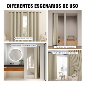 Tende Oscuranti Nere con Rivestimento Posteriore, Impermeabili e Resistenti ai Raggi UV, Ecologiche e Inodore, Adatte per Camere da Letto e Soggiorni - Product Image 5