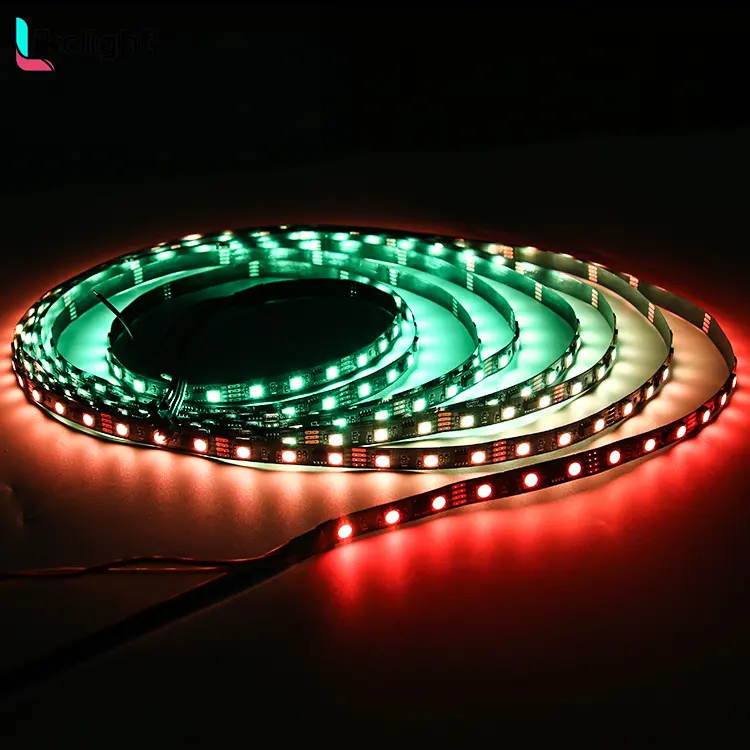 DC 12V 60led/M Smd5050 Ws 2818 Led Strip Light App Bluetooth Control Individueel Adresseerbare Smart Rgb Led Strip Light