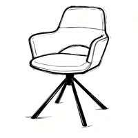 Pieds de meubles en fer modernes personnalisés pour chaise de salon pivotante avec base en métal doré réglable en hauteur