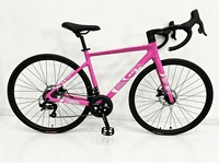 Vélo de Course sur Route en Fibre de Carbone 26 pouces 700c, 14 Vitesses, Freins à Disque, avec Pédales Standard, Conception Unisexe - Vente en Gros