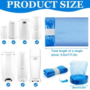 ODM tas isi ulang tempat sampah popok kualitas tinggi EVOH kaset isi ulang tas cocok dengan Tomme Tippe/perawatan malaikat/LitterLocker/Pross - Product Image 2