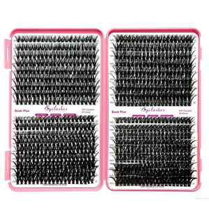 Diy Handmade Synthetic Fiber <strong>Lash</strong> <strong>Extensions</strong> D Curl Natural Style False Eyelashes 30D 40D 50D 60D 80D 100D Mix Full <strong>Strip</strong> for - Product Image 2