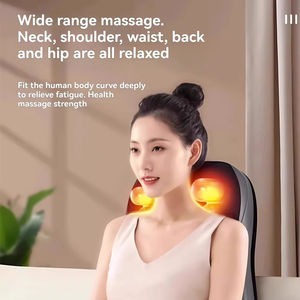 Coussin de massage chauffant à vibration électrique de haute qualité pour le corps entier, avec fonction pétrissante et shiatsu, pour la maison et la voiture - Product Image 3