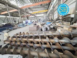 Pièces d'arbre de convoyeur en spirale en acier sur mesure 3M PTA Soudage CNC Services d'usinage - Product Image 5