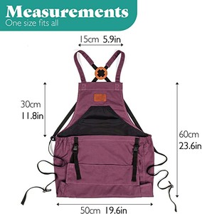 Tablier de jardinage en toile <span class=keywords><strong>pour</strong></span> hommes et femmes, toile utilitaire, pochette de libération de <span class=keywords><strong>kangourou</strong></span> profonde, tablier de jardinage avec poches <span class=keywords><strong>pour</strong></span> femmes et hommes - Product Image 3