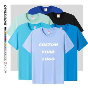 Camisetas Personalizadas de Cuello Redondo 100% Algodón, Tallas Grandes, Diseño Estampado Holgado, Manga Corta con Logotipo, Camisetas para Hombre - Product Image 1