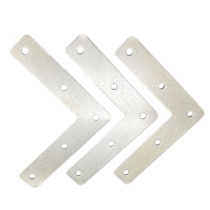 Support d'angle en forme de L à 5 trous, 72,5x57 mm, en alliage d'aluminium, connecteur à angle droit pour cadre photo et support de boîte lumineuse - Product Image 4