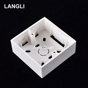 Factory Supply Electrical Plastic Fireproof Box 86*86 mm 3"x3"Inch switch Box MK Gang Box