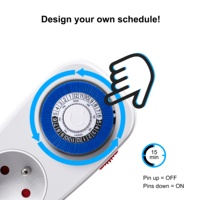 Minuteur mécanique programmable avec prise 10A compatible NFC