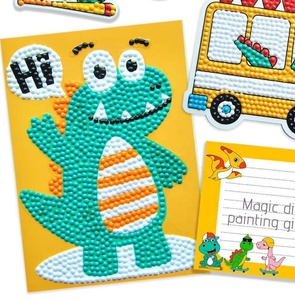 XIXI DIY Peinture Diamant Acrylique Autocollants Aléatoires Série Animaux de Dessin Animé Dinosaures Décoration Maison 5D Cadeaux pour Enfants Kit d'Art à Peindre - Product Image 3