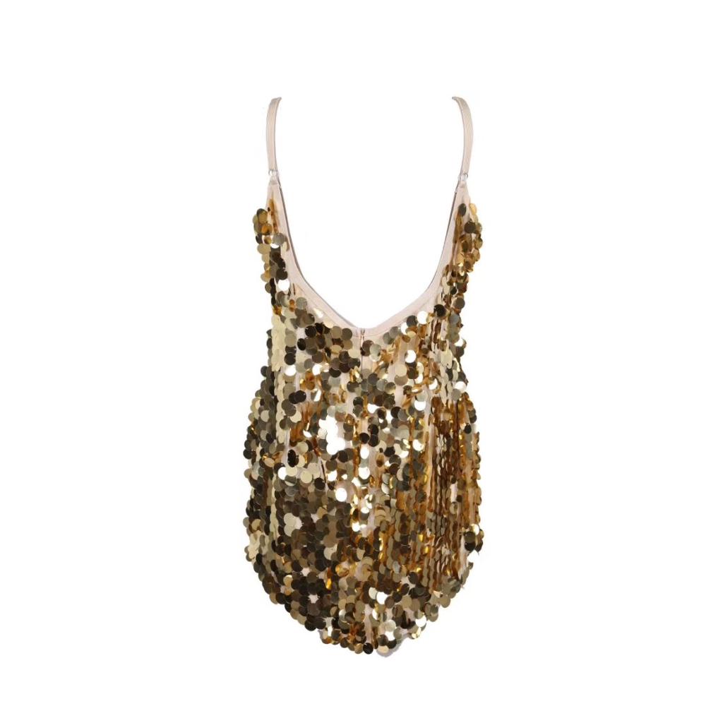 slim fit dress slacks Sequin Tank Dress