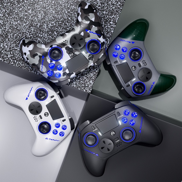 Customizable BT Controller for P5 with Magnetic Cover RGB Lighting 6-Axis Gyro Dual Vibration Programmable Keys Wholesale