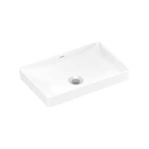 Lavabo Hansgrohe MellowTide U 675/395 <span class=keywords><strong>sans</strong></span> <span class=keywords><strong>trou</strong></span> <span class=keywords><strong>de</strong></span> robinet 22424007, lavabo en céramique pour le lavage des mains et du visage dans la salle <span class=keywords><strong>de</strong></span> bain - Product Image 5