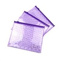 Sac à bulles en PVC avec fermeture éclair, transparent, résistant à l'humidité et à la pression, peut être imprimé avec un logo en différentes couleurs