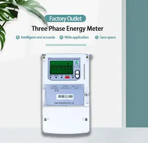 3-фазные 4-проводные предоплаченные смарт-измерители энергии IC-карта Напряжение Ток Мощность умные тарифы счетчик энергии для жилых помещений