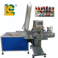 Machine d'impression Tampo 4 couleurs entièrement automatique pour bouchons de bouteilles d'eau minérale Imprimante Tampo Impression sur bouchons de bouteilles