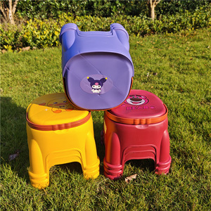 Little Yellow Duck Plastic <b>Low</b> <b>Stool</b> Portable Children's Chair Cartoon Design For Kids Outdoor Use - Product Image 2