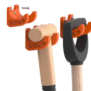 Support mural en plastique LM LM25535 de 6 cm pour outils de jardin, organisateur peu encombrant pour pelles et bêches, idéal pour jardin, cour, abri de jardin et garage - Product Image 1