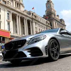 ชุดตกแต่งด้านหน้ารถยนต์สำหรับ Mercedes W205 C63 C180 C200 C260 C300 C180L C200L ปี 2019 2020 2021 2022 2023 2024 2025 - Product Image 5