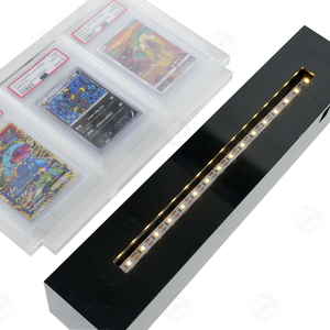 Premium LED Lighted Card <b>Display</b> Stand Vertical for Collectible Cards Modern Desktop Decor - Product Image 6