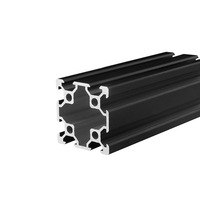 Profil Aluminium Standar Eropa 3030 Paduan Aluminium Hitam Ringan Penyangga Fotovoltaik Rangka Akuarium Lini Perakitan