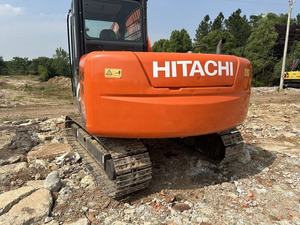 Miniexcavadora HITACHI ZX70 usada, excavadora de 7 toneladas, 1 año de garantía, llave móvil pequeña sobre orugas, incluido el cojinete de engranaje de la bomba del Motor - Product Image 3
