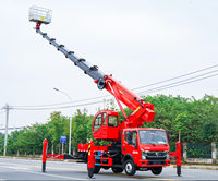 Truk Bucket Teleskopik Dongfeng 4x2 36m, Produksi Pabrik Langsung, Truk Angkat Hidrolik untuk Dijual