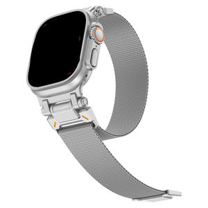 <span class=keywords><strong>Bracelet</strong></span> en métal de luxe pour <span class=keywords><strong>Apple</strong></span> <span class=keywords><strong>Watch</strong></span> Ultra, <span class=keywords><strong>bracelet</strong></span> en maille milanaise en acier inoxydable pour Iwatch 11 10 - Product Image 6