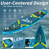 ITAOSTAR 12 'x 35 "x 6" Plomb L01A 2025 Sup paddleboard planche de surf sports nautiques nouvelle planche de surf transparente debout planche de paddle de mer