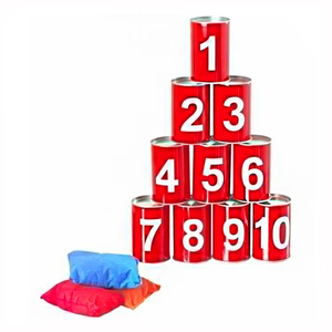 Yard Game Tin Can Toss Family Game pour 10pcs Cans 3pcs Bean Bag - Product Image 4