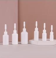 Botol Tetes Mata Plastik HDPE Putih Ukuran Kecil 3ml 7ml 10ml 15ml 20ml 30ml, Tabung Lunak dengan Pipet Tetes Cair untuk Obat