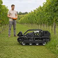 Promotion Livraison Gratuite Tondeuse à Gazon Télécommandée à Essence Zéro Turn sur Chenilles pour Usage Agricole