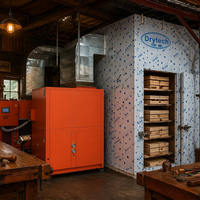 Séchoir à bois sécurisé et garanti, machine de séchage du bois, machine de séchage du teck à vendre